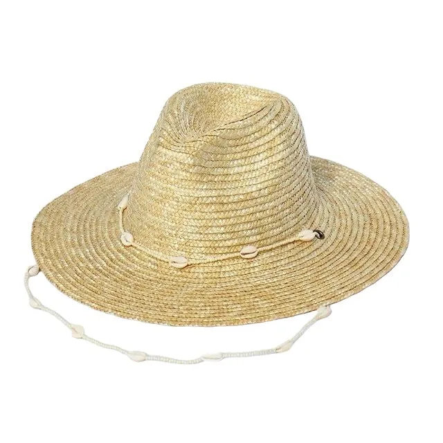 Seashells Fedora Straw Hat