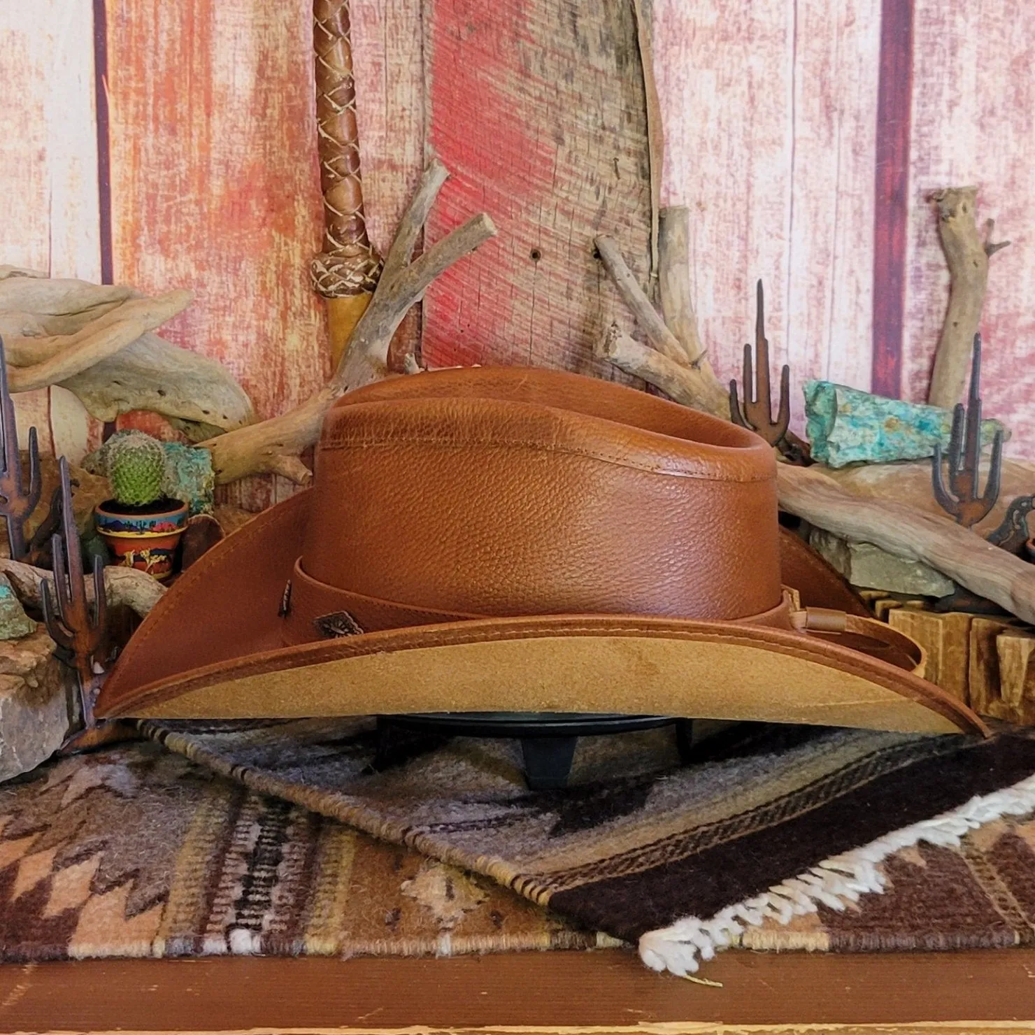 Shapeable Leather Hat by Alamo Hats     D7211006/002