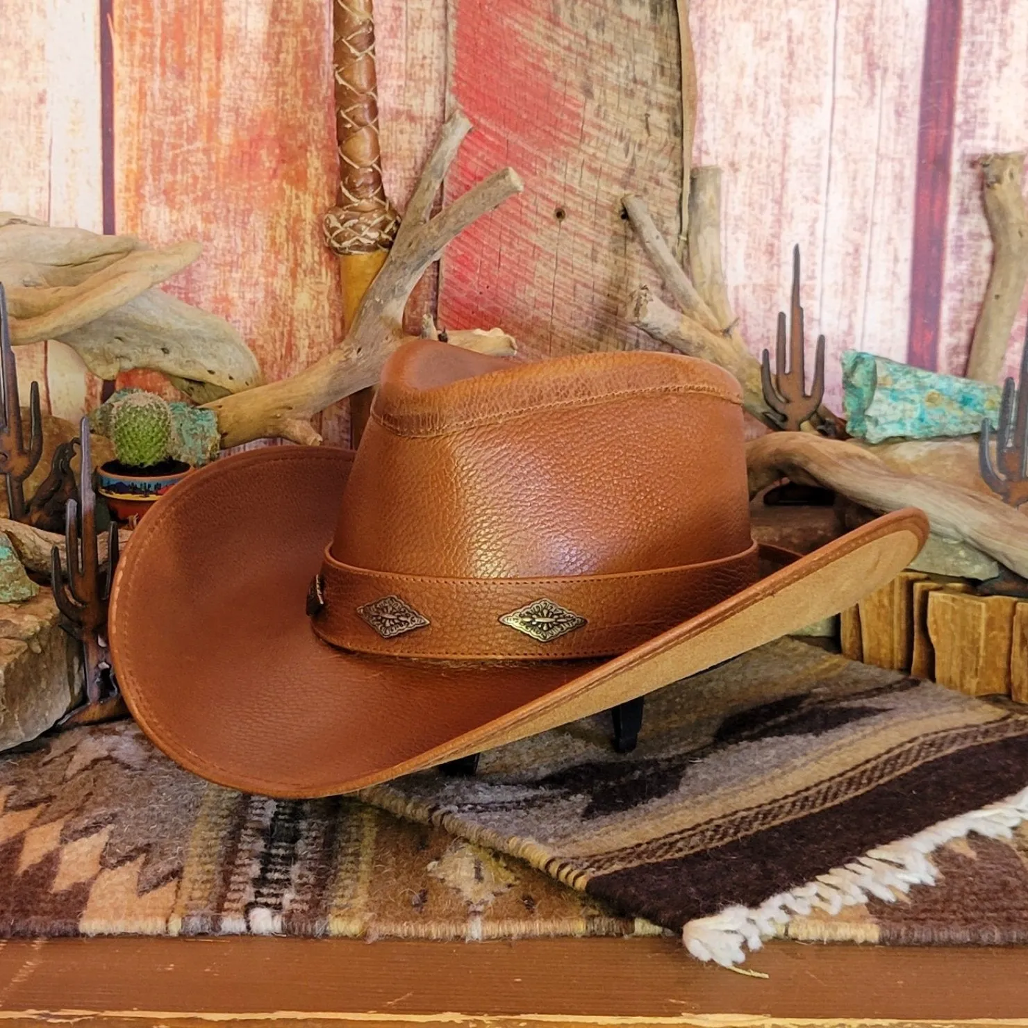 Shapeable Leather Hat by Alamo Hats     D7211006/002