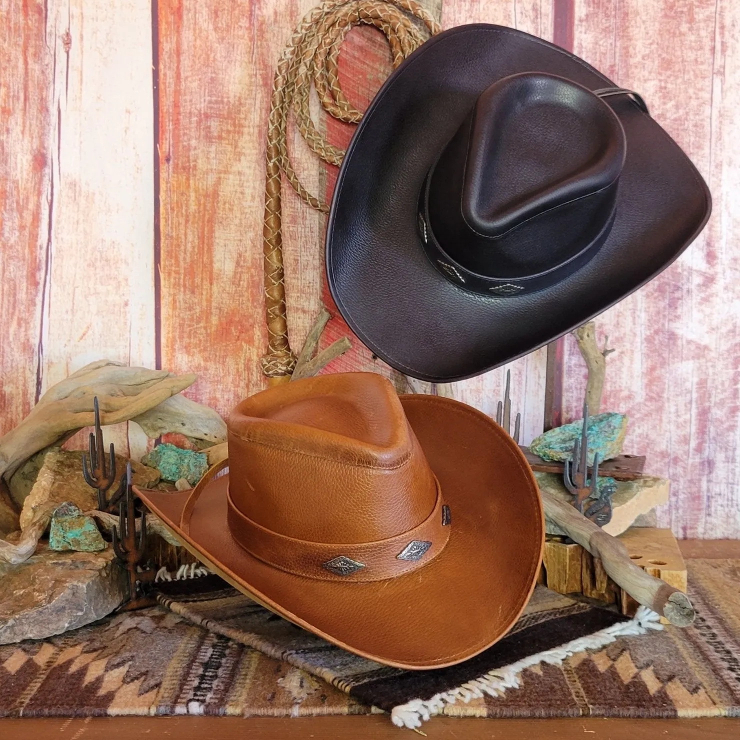 Shapeable Leather Hat by Alamo Hats     D7211006/002