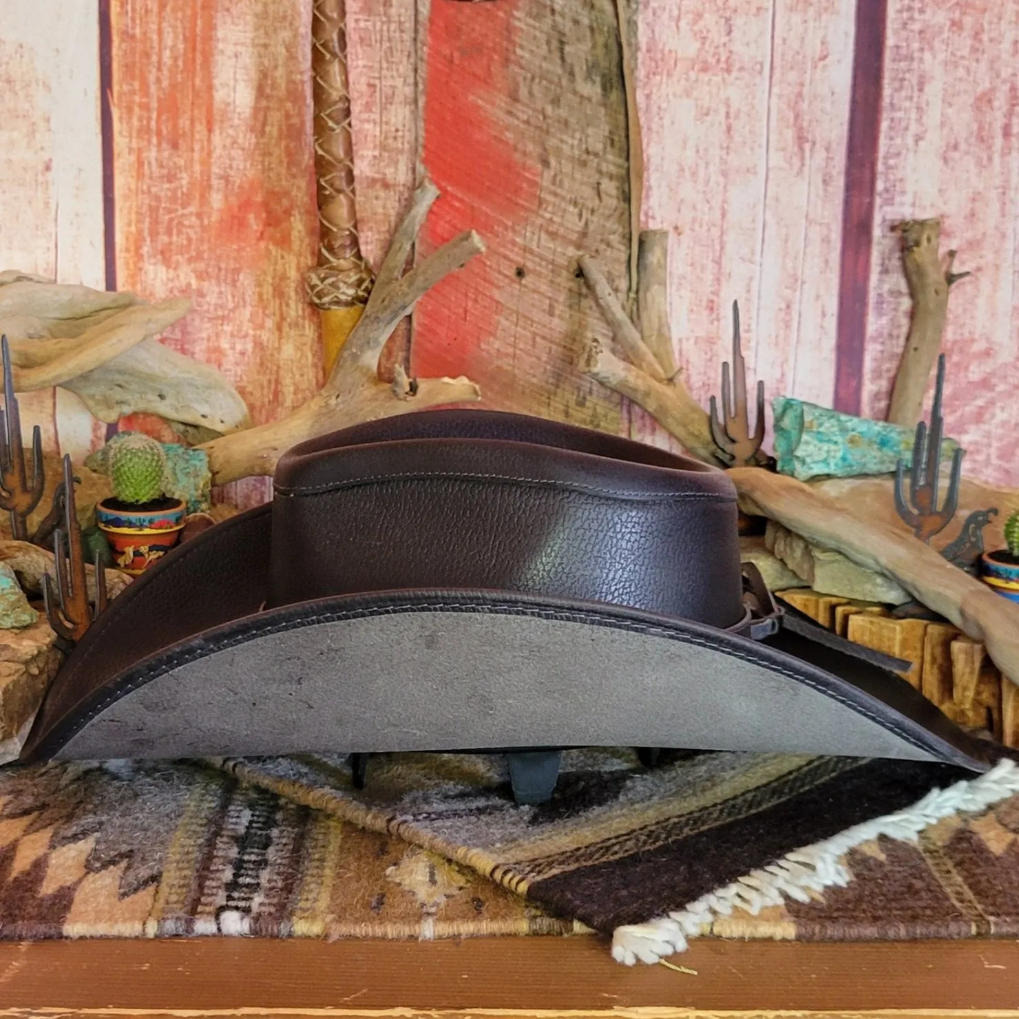 Shapeable Leather Hat by Alamo Hats     D7211006/002