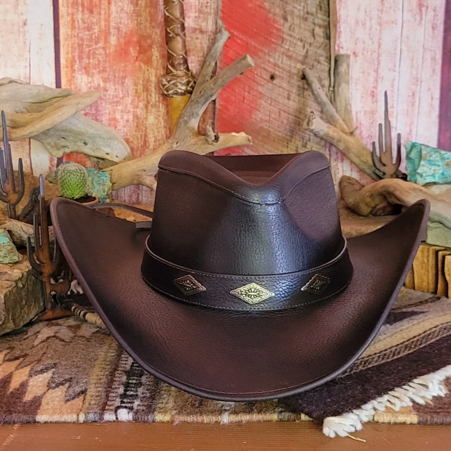 Shapeable Leather Hat by Alamo Hats     D7211006/002