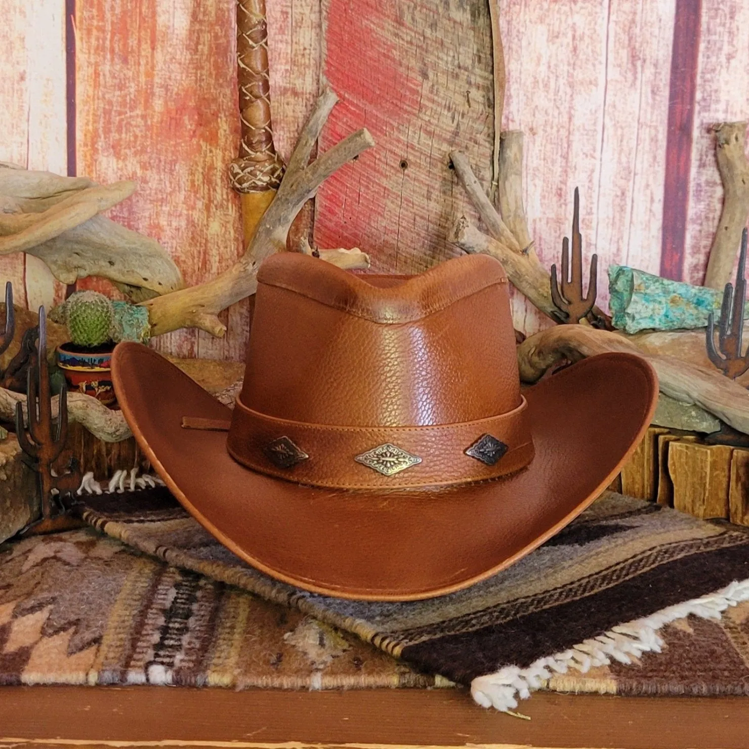 Shapeable Leather Hat by Alamo Hats     D7211006/002