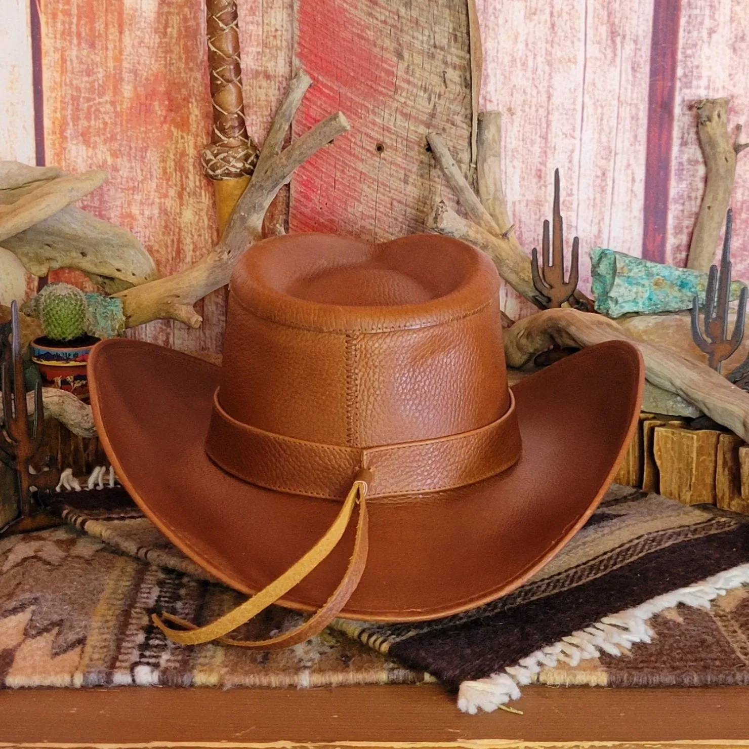 Shapeable Leather Hat by Alamo Hats     D7211006/002