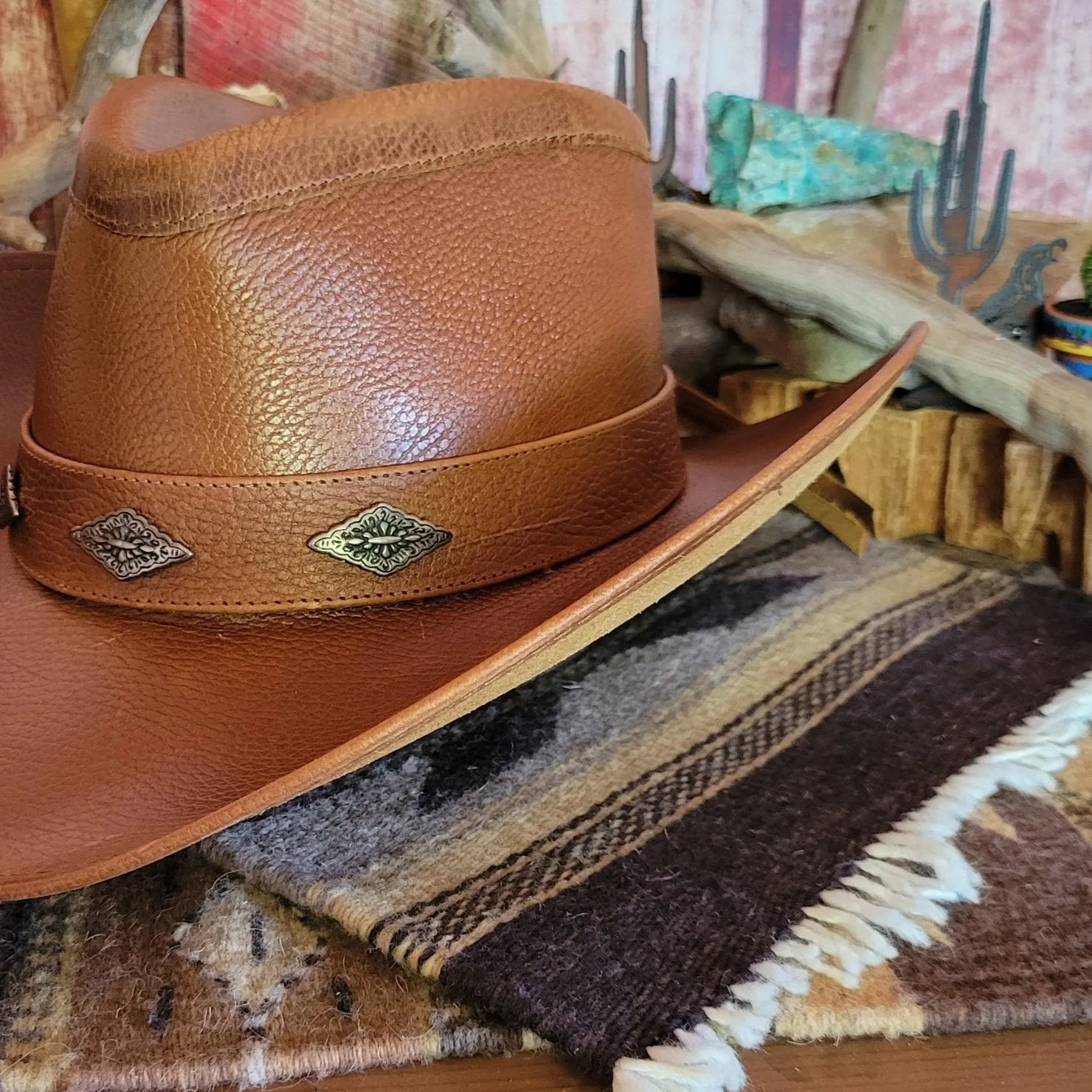 Shapeable Leather Hat by Alamo Hats     D7211006/002