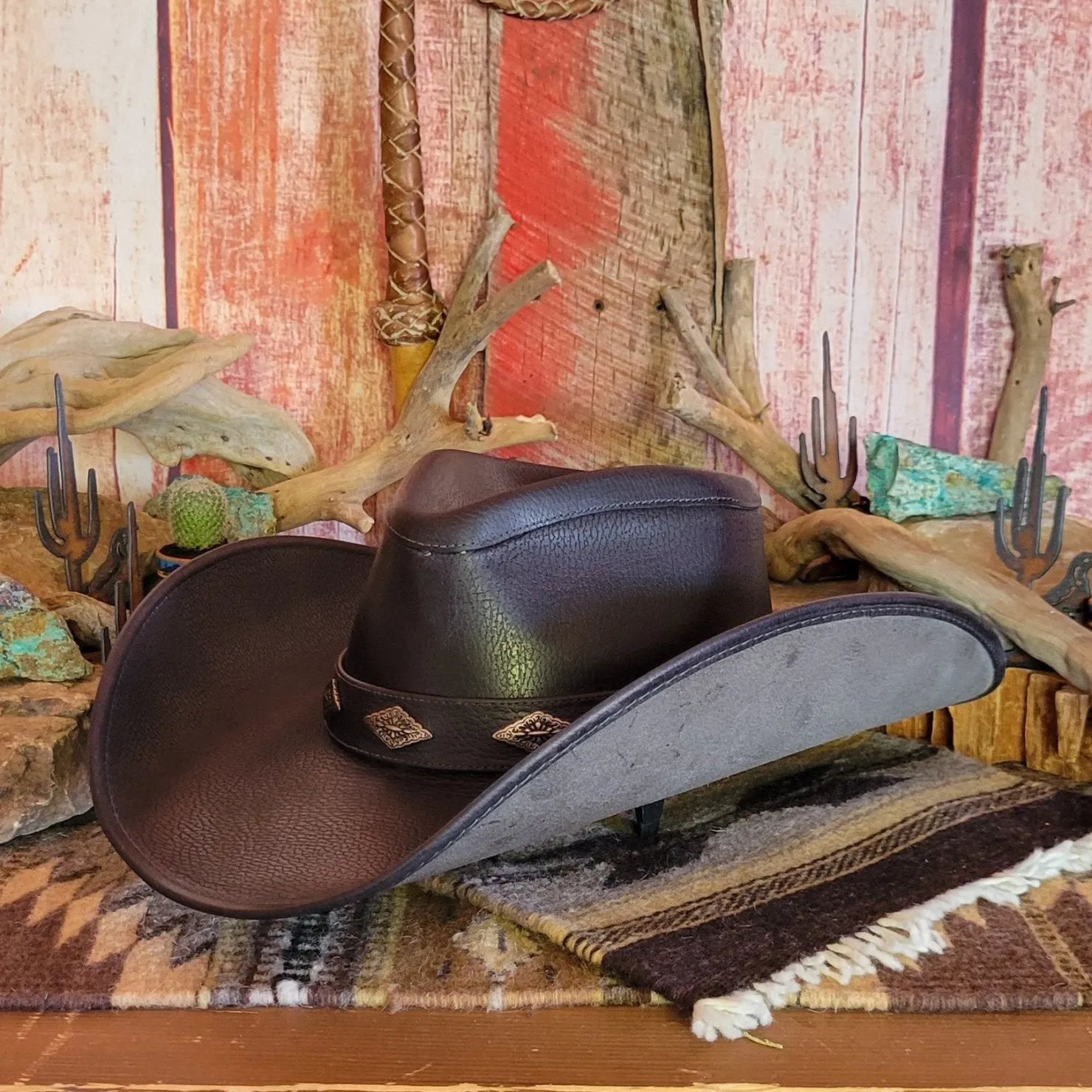 Shapeable Leather Hat by Alamo Hats     D7211006/002