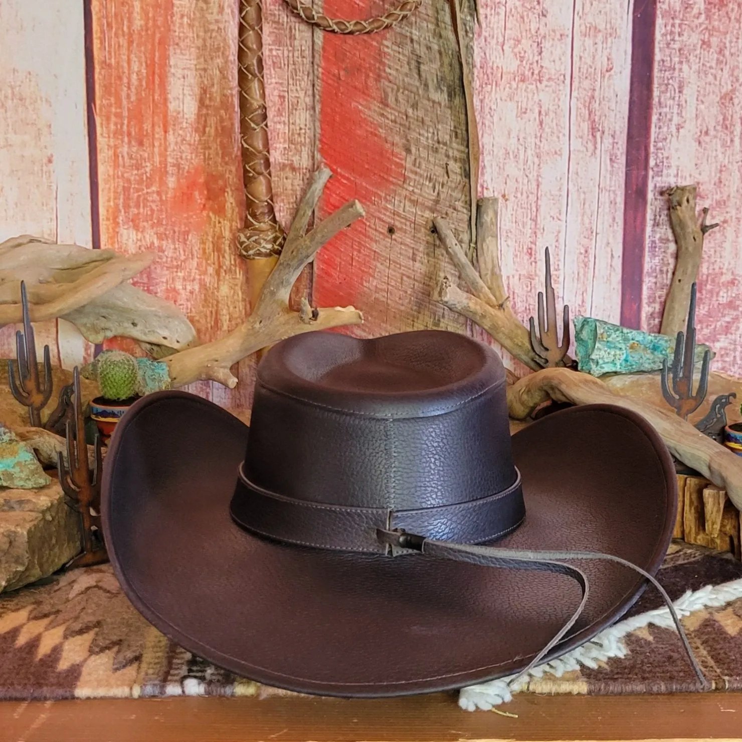 Shapeable Leather Hat by Alamo Hats     D7211006/002