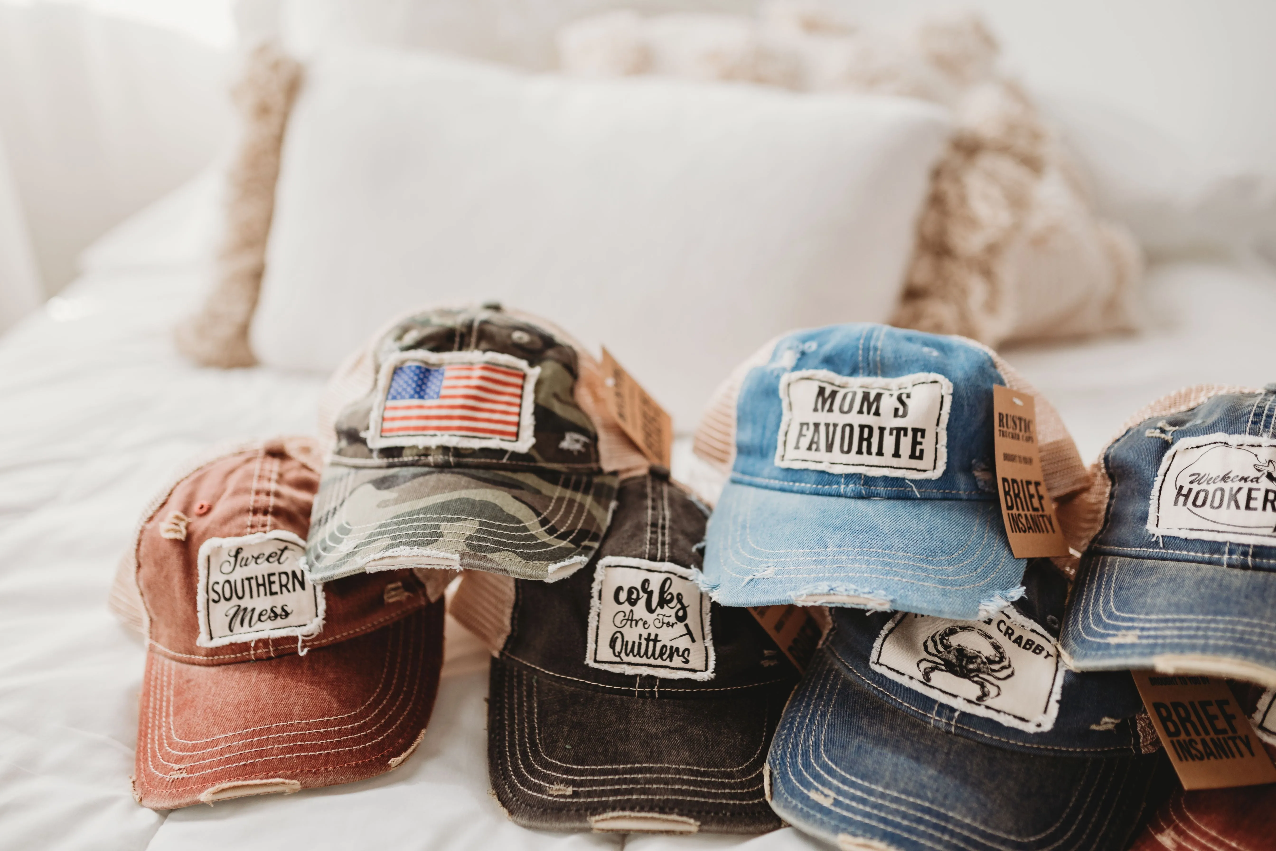 Southern Belle - Vintage Distressed Trucker Adult Hat