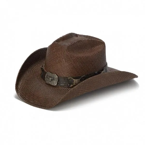 Stampede Brown Western Hat - Sunrise Hope Texas Longhorn