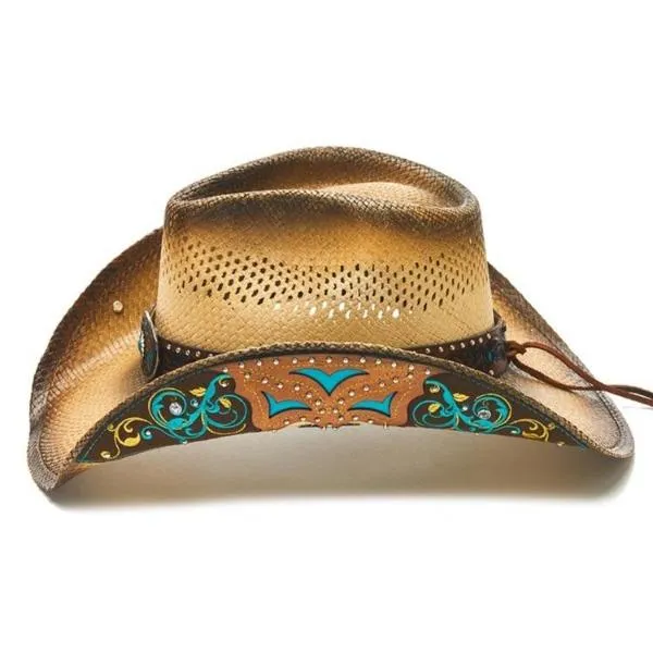 Stampede Women's Straw Vented Western Hat - The Clementine