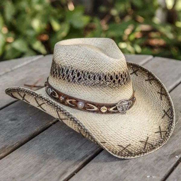 Stampede Women's Straw Western Hat - The Stitched