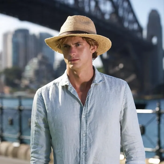 Stanton Raffia Safari Hat - Natural