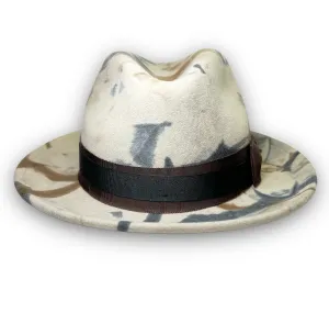 the FLAMEKEEPERS HAT CLUB MARBLE FLOOR  camouflage fedora