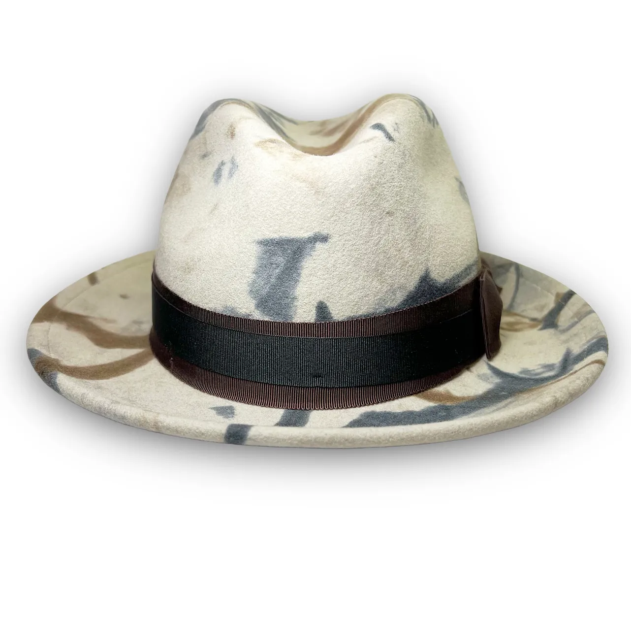 the FLAMEKEEPERS HAT CLUB MARBLE FLOOR  camouflage fedora