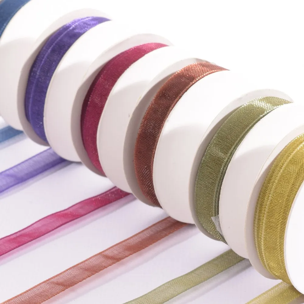 Vaessen Creative Organza Ribbon 6 Colors 6mmx2m Autumn