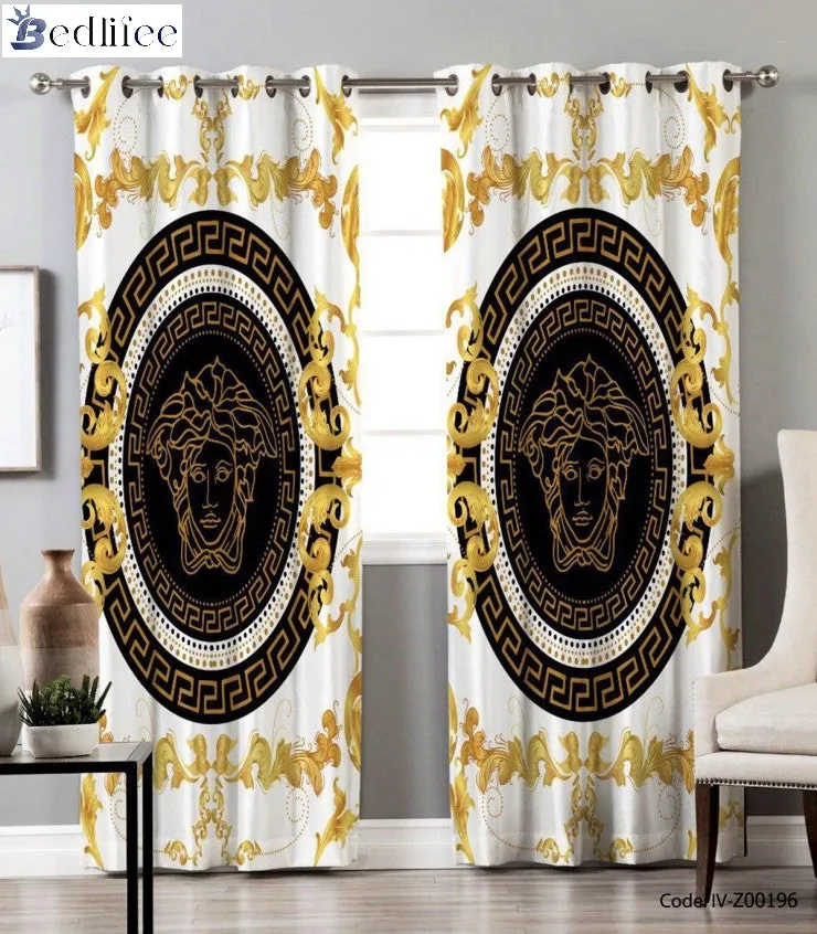 Versace is one of the premium fashion logos which belongs to luxury brand and window curtain home decorations