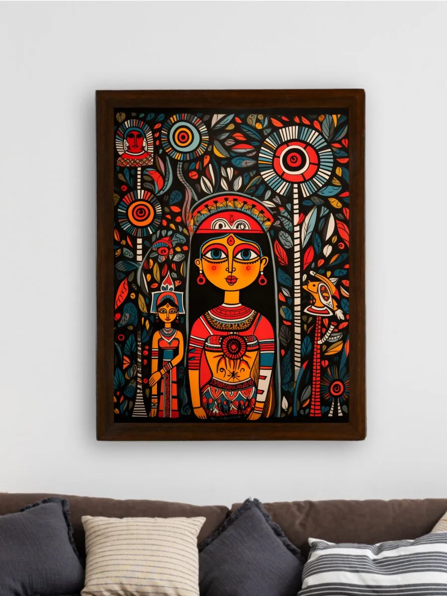 Whispers of Confidence: Sowpeace Handcrafted Canvas – Premium Indian-Inspired Art for Modern and Stylish Home Decor