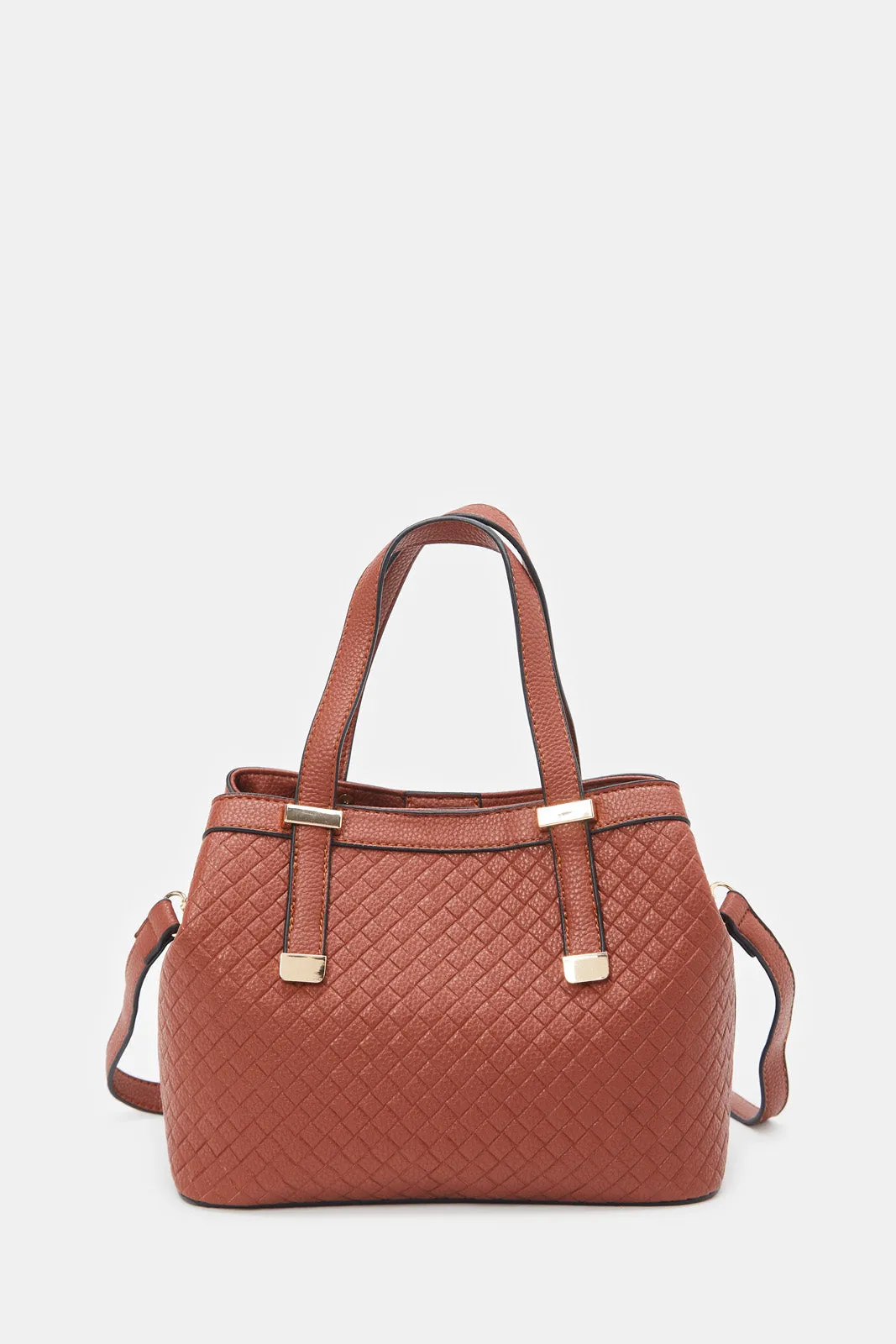 Women Tan Weave Day Bag