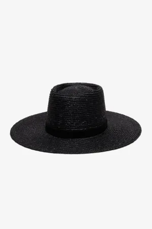 Wyeth Hats Everly Straw Hat in Black